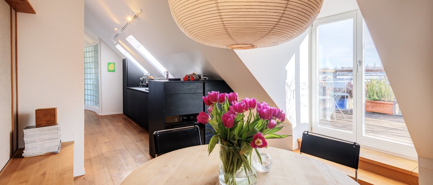 мансардная квартира München Haidhausen 03 обеденная зона 14748