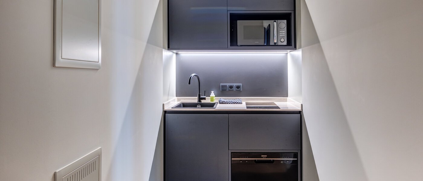 квартира München Ludwigsvorstadt 01 кухня 14757