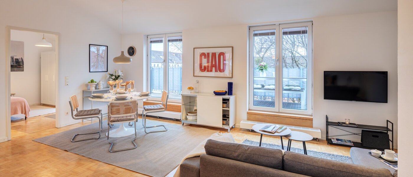 мансардная квартира München Maxvorstadt 03 жилое пространство 14758