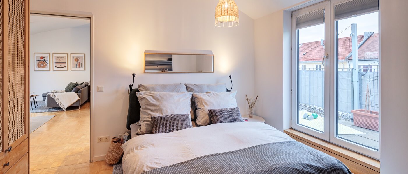 мансардная квартира München Maxvorstadt 01 1-я спальная комната 14758