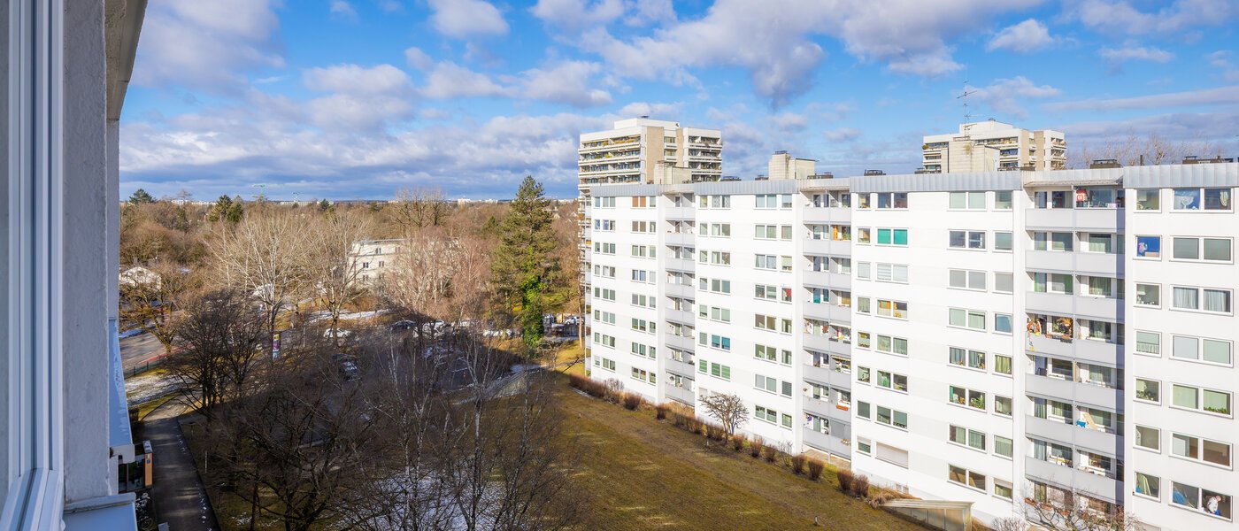 квартира München Parkstadt Solln 03 вид из окна 14761