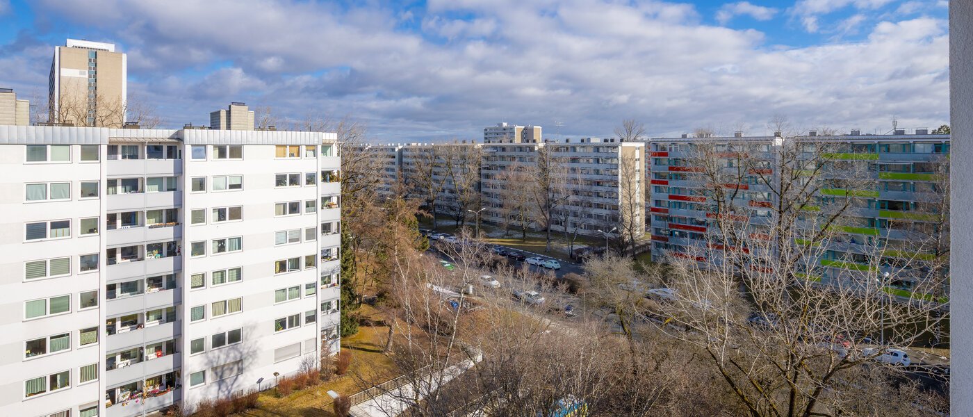 квартира München Parkstadt Solln 04 вид из окна 14761