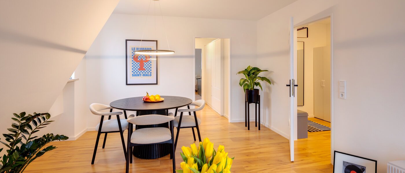 мансардная квартира München Isarvorstadt 02 жилое пространство 14762