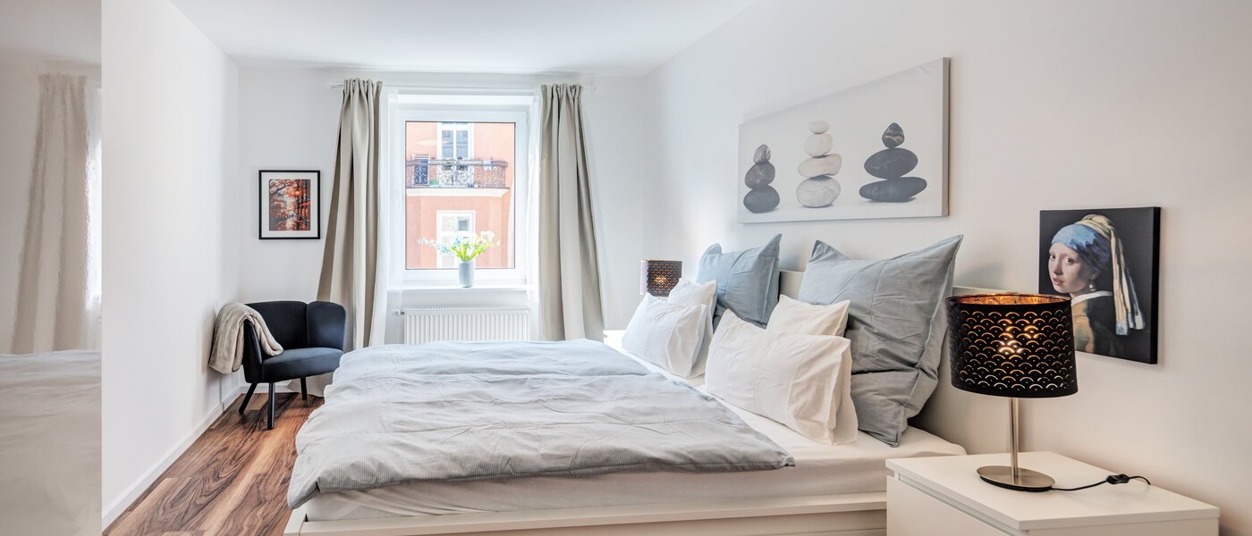 квартира München Isarvorstadt 01 спальная комната 14764