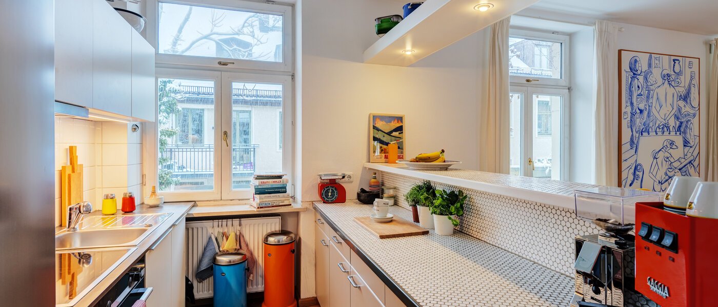 двухэтажная квартира München Schwabing-West 01 кухня 14766