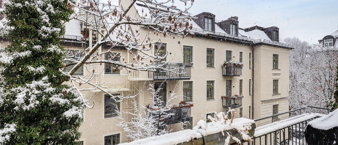 двухэтажная квартира München Schwabing-West 01 вид из окна 14766