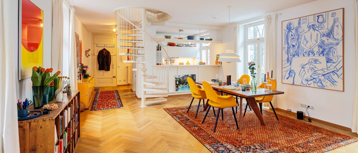 двухэтажная квартира München Schwabing-West 02 жилое пространство 14766