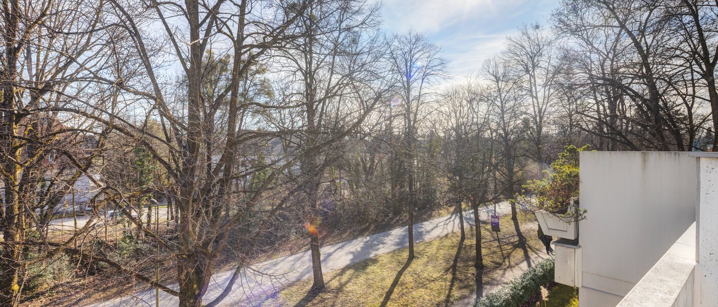 мансардная квартира München Nymphenburg 01 вид из окна 14775