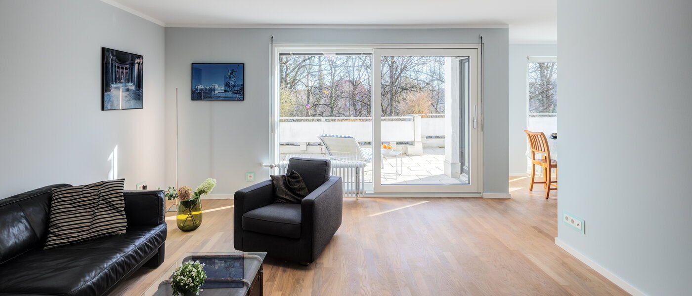 мансардная квартира München Nymphenburg 02 жилое пространство 14775