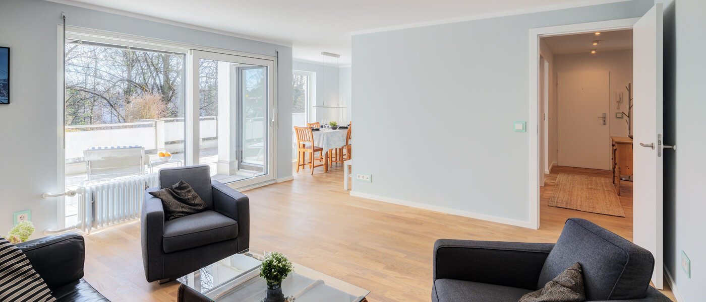 мансардная квартира München Nymphenburg 03 жилое пространство 14775