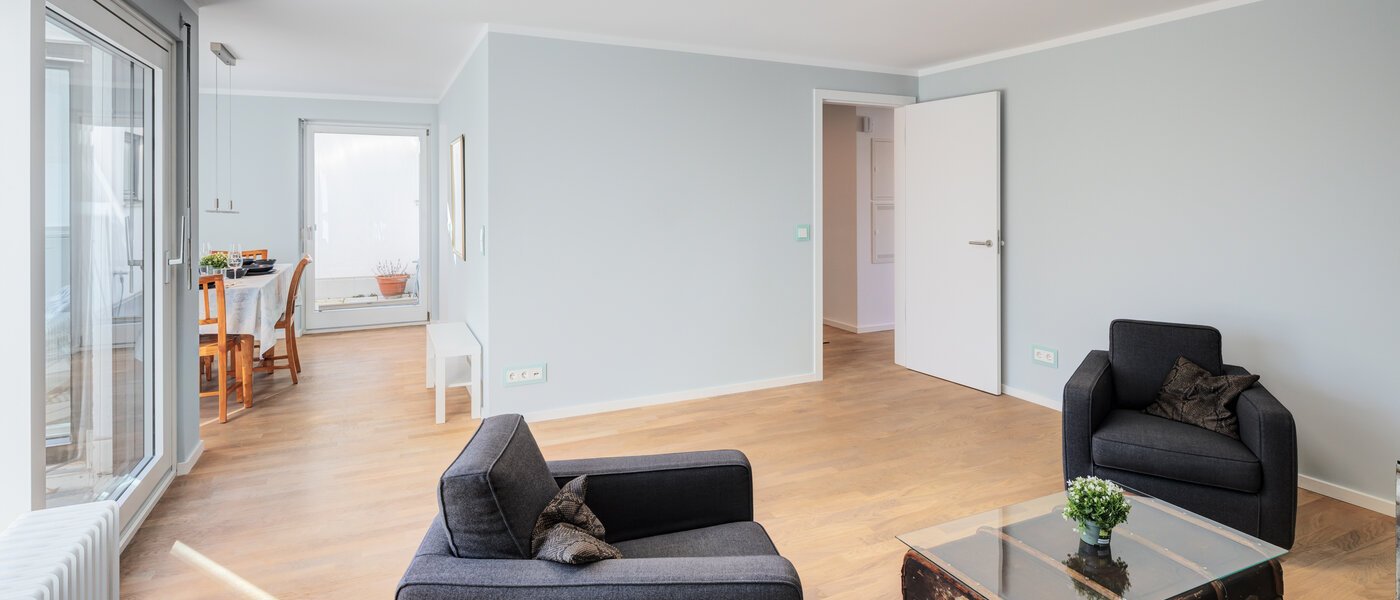 мансардная квартира München Nymphenburg 04 жилое пространство 14775