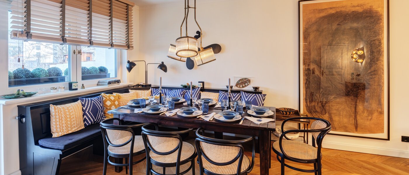 таунхаус München Schwabing 02 обеденная зона 14779