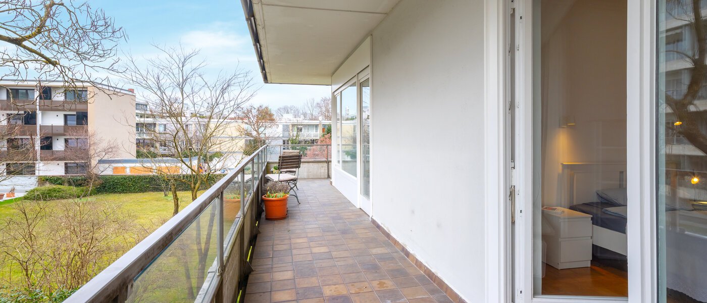 квартира München Schwabing (rechts der Leopoldstraße) 02 балкон 14781