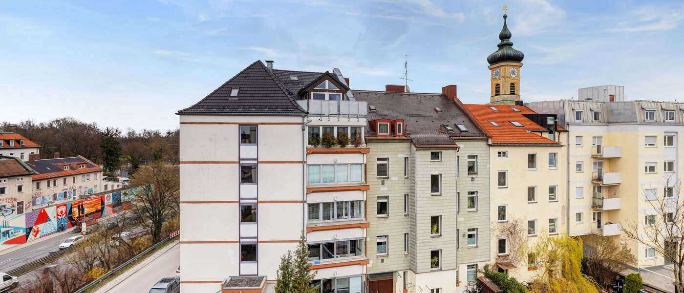 квартира München Mittersendling 03 вид из окна 14783