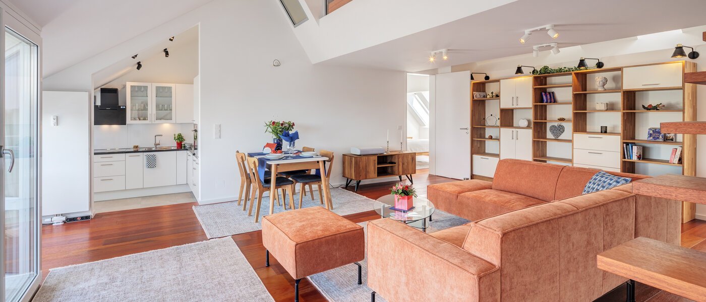 двухэтажная квартира-галерея München Maxvorstadt 03 жилое пространство 14785