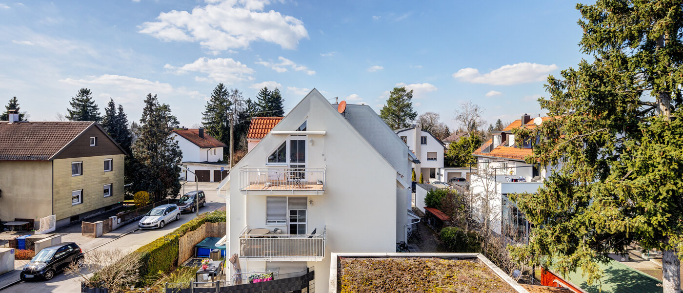 мансардная квартира München Trudering 03 вид из окна 14792