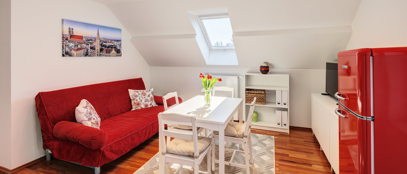 мансардная квартира München Trudering 01 жилое пространство 14792