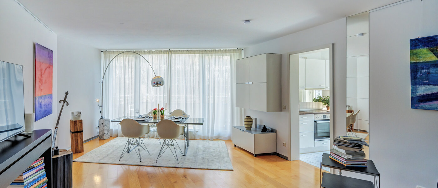 квартира München Maxvorstadt - Universitätsviertel 01 жилое пространство 14794