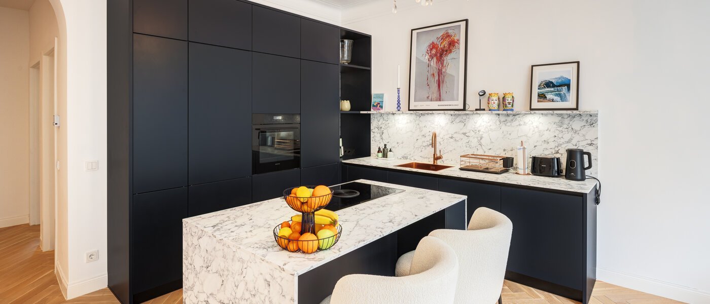 квартира München Schwabing-West (rund um den Hohenzollernplatz) 01 кухня 14795