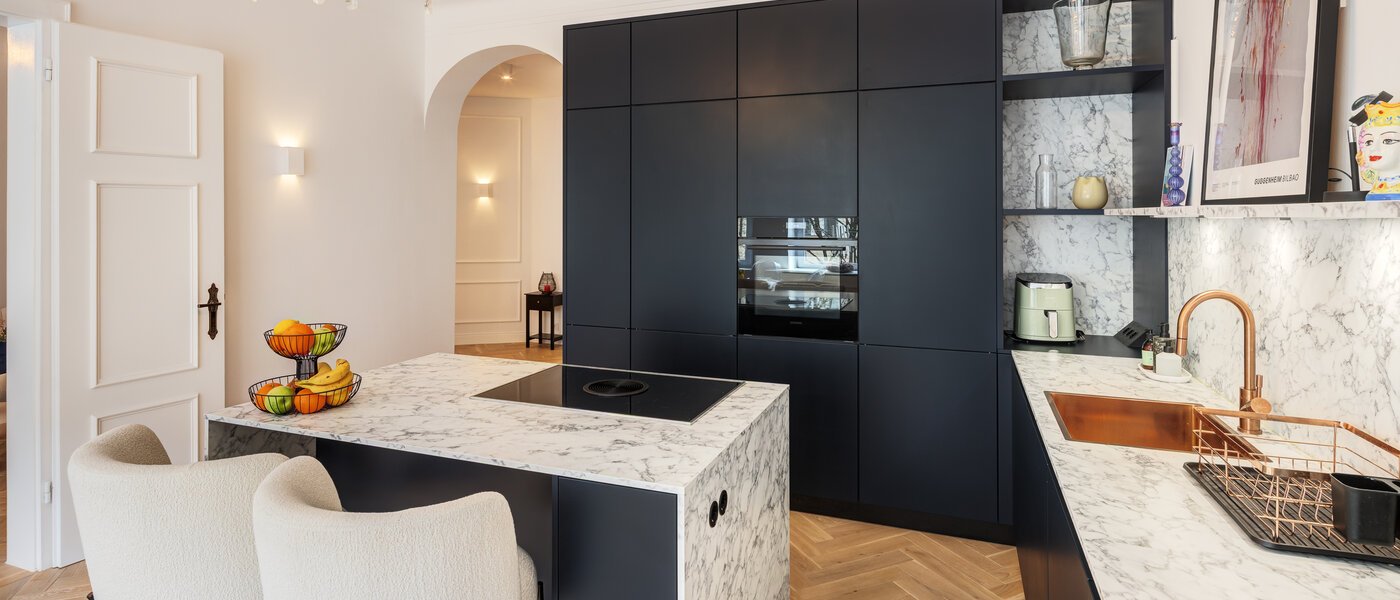 квартира München Schwabing-West (rund um den Hohenzollernplatz) 02 кухня 14795