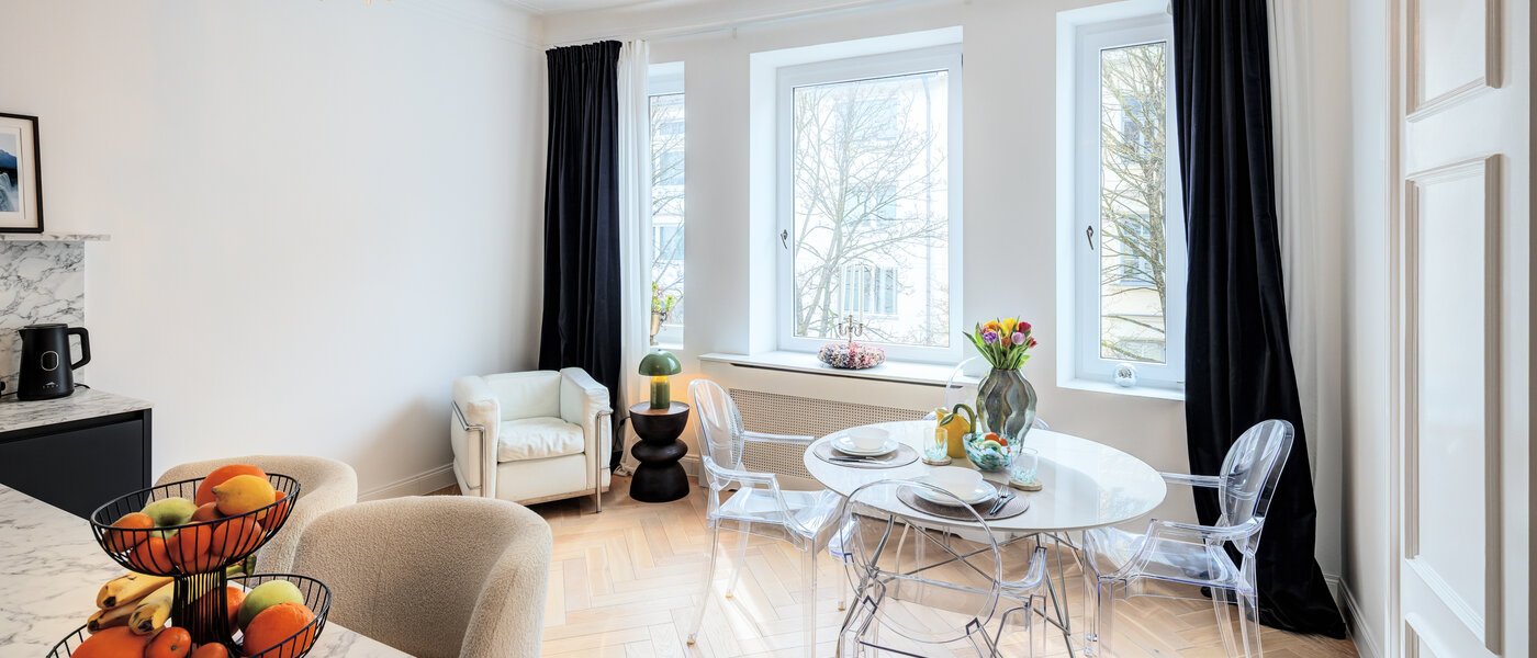 квартира München Schwabing-West (rund um den Hohenzollernplatz) 03 кухня 14795