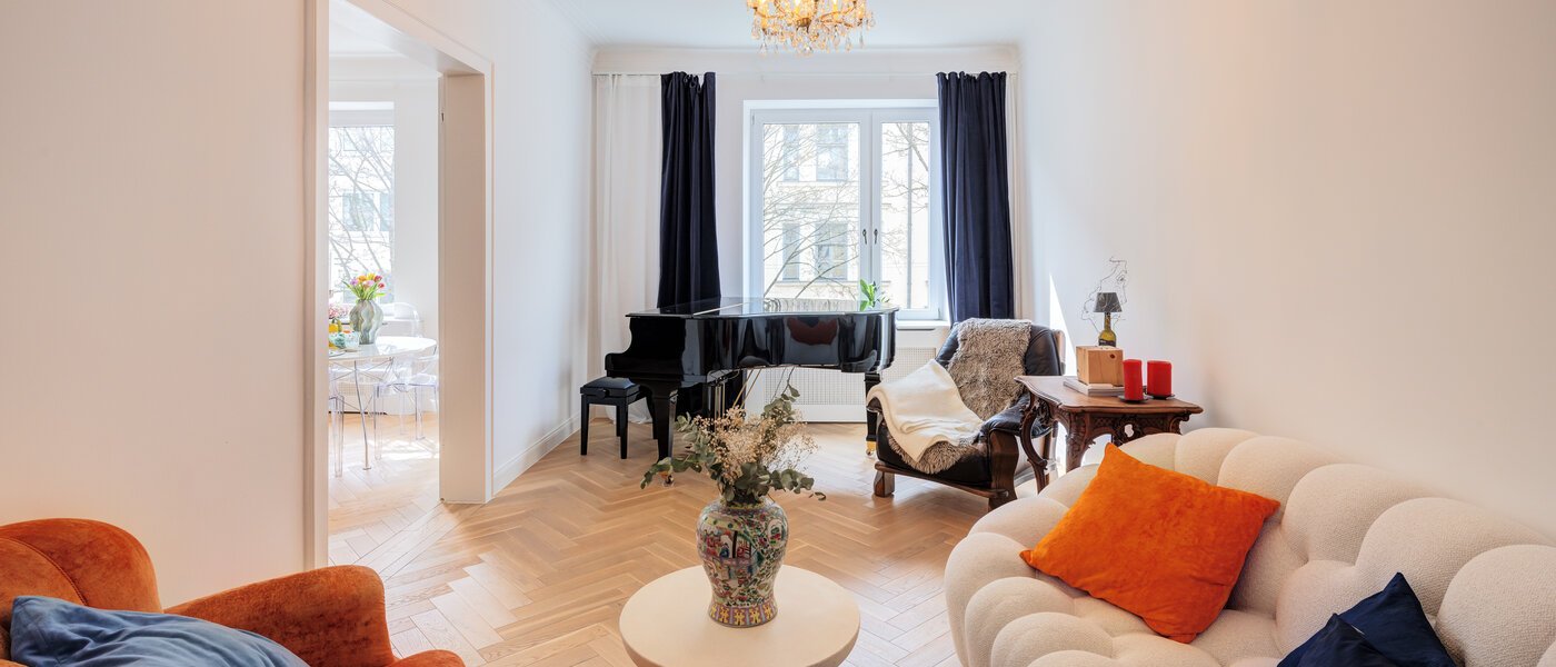 квартира München Schwabing-West (rund um den Hohenzollernplatz) 01 жилое пространство 14795