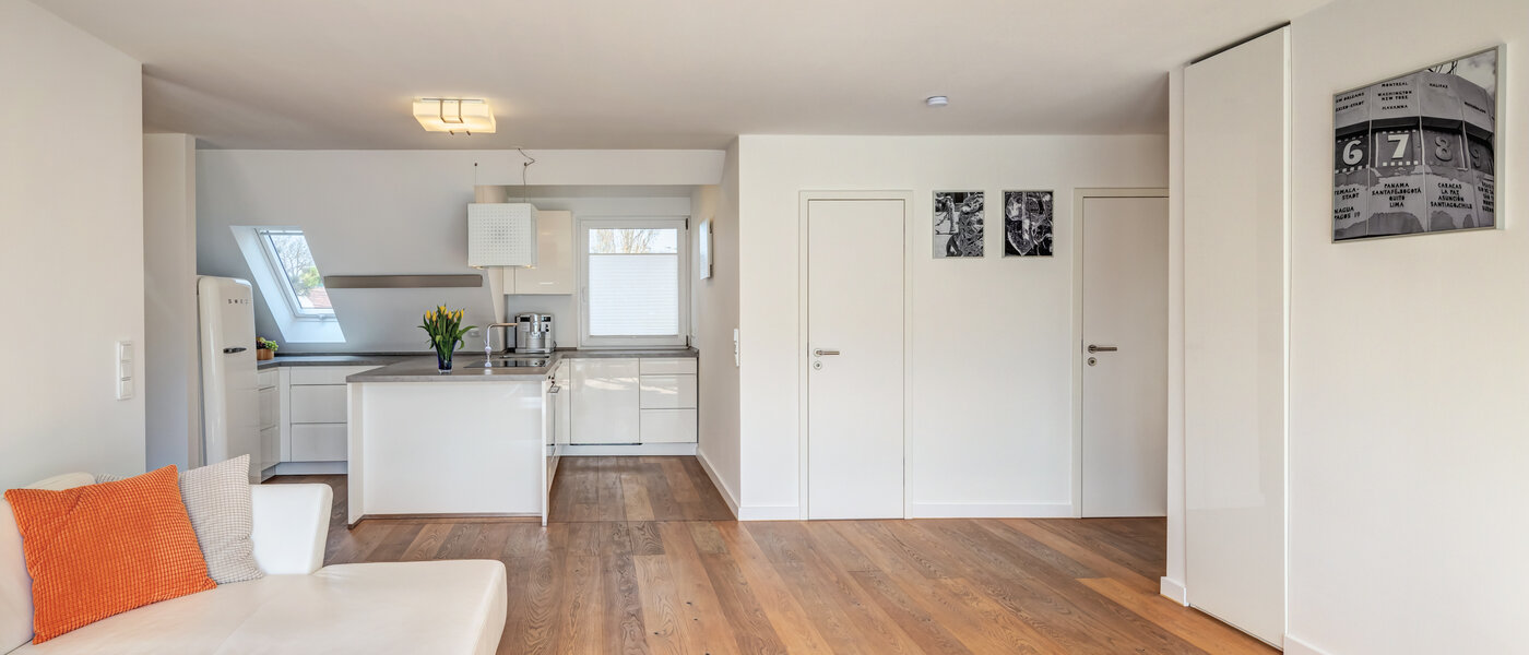 мансардная квартира München Moosach 03 жилое пространство 14797