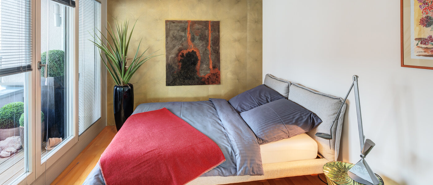 мансардная квартира München Ludwigsvorstadt 01 спальная комната 14803