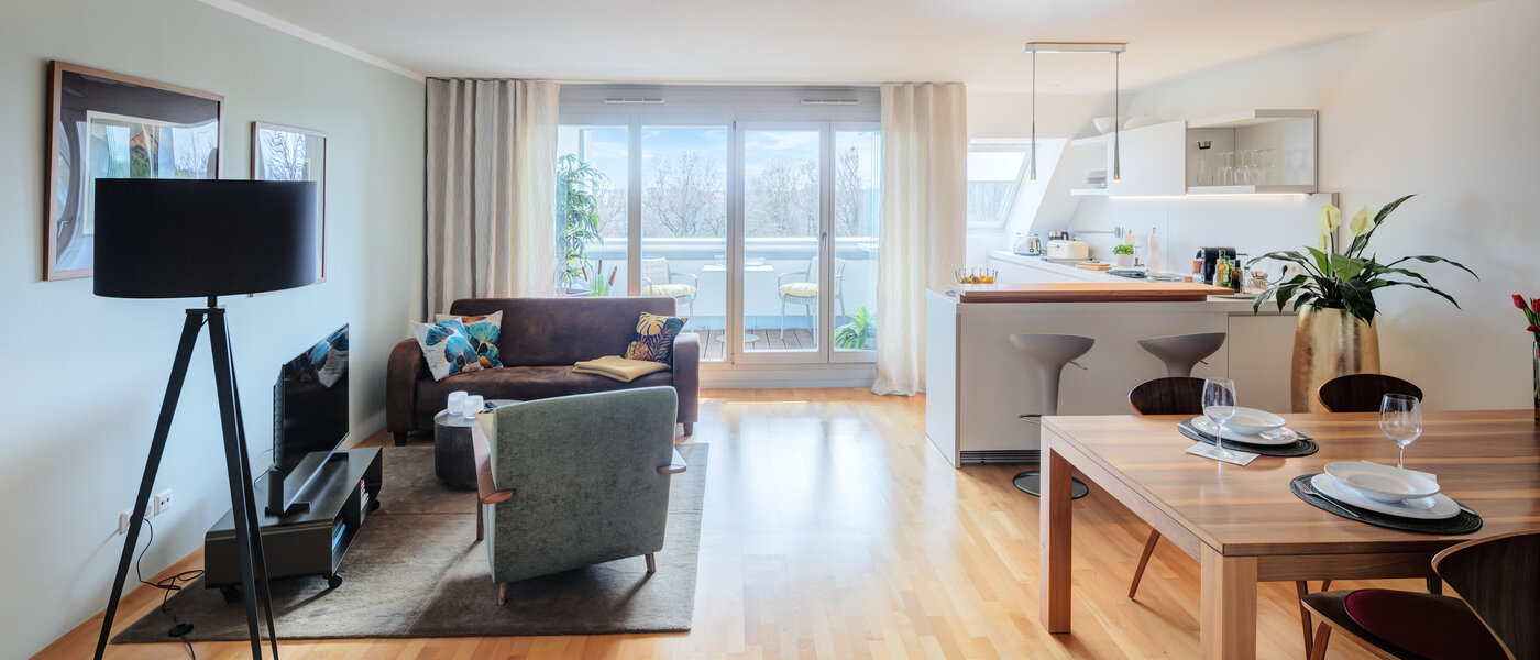 мансардная квартира München Ludwigsvorstadt 02 жилое пространство 14803