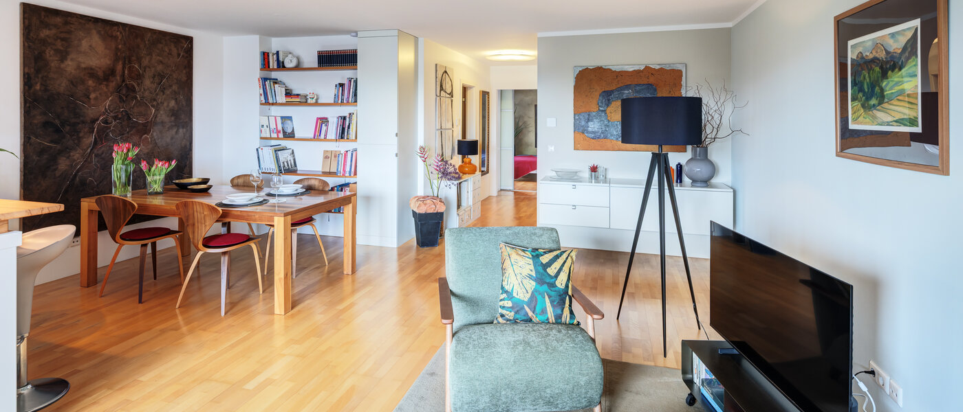 мансардная квартира München Ludwigsvorstadt 04 жилое пространство 14803