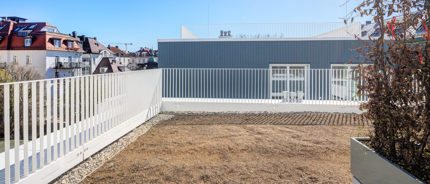 квартира München Neuhausen 02 терраса с крышей 14804