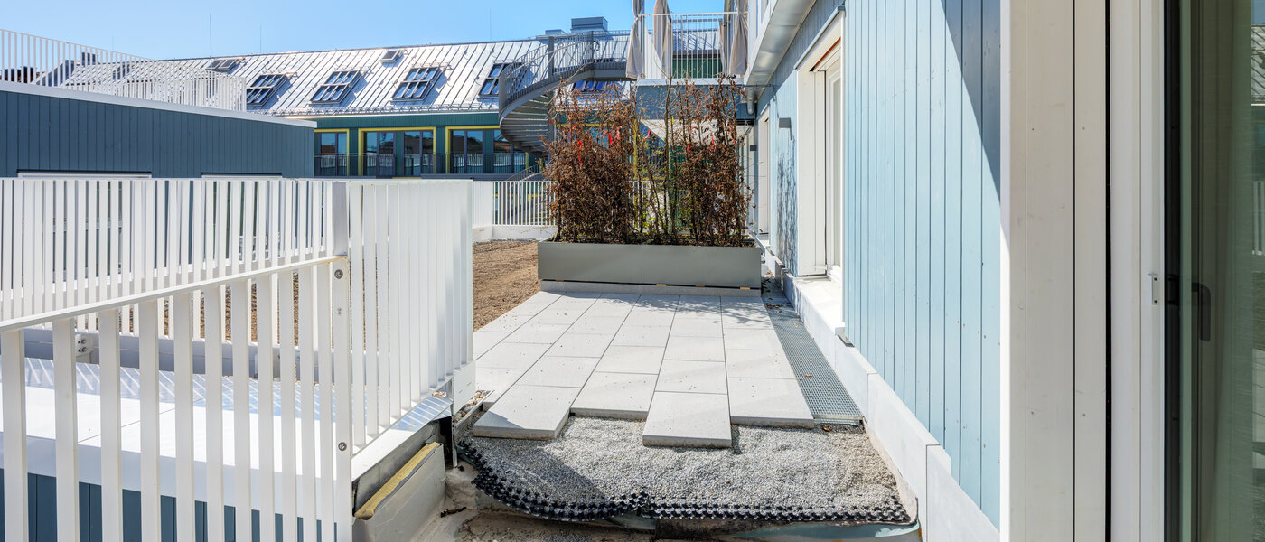 квартира München Neuhausen 03 терраса с крышей 14804