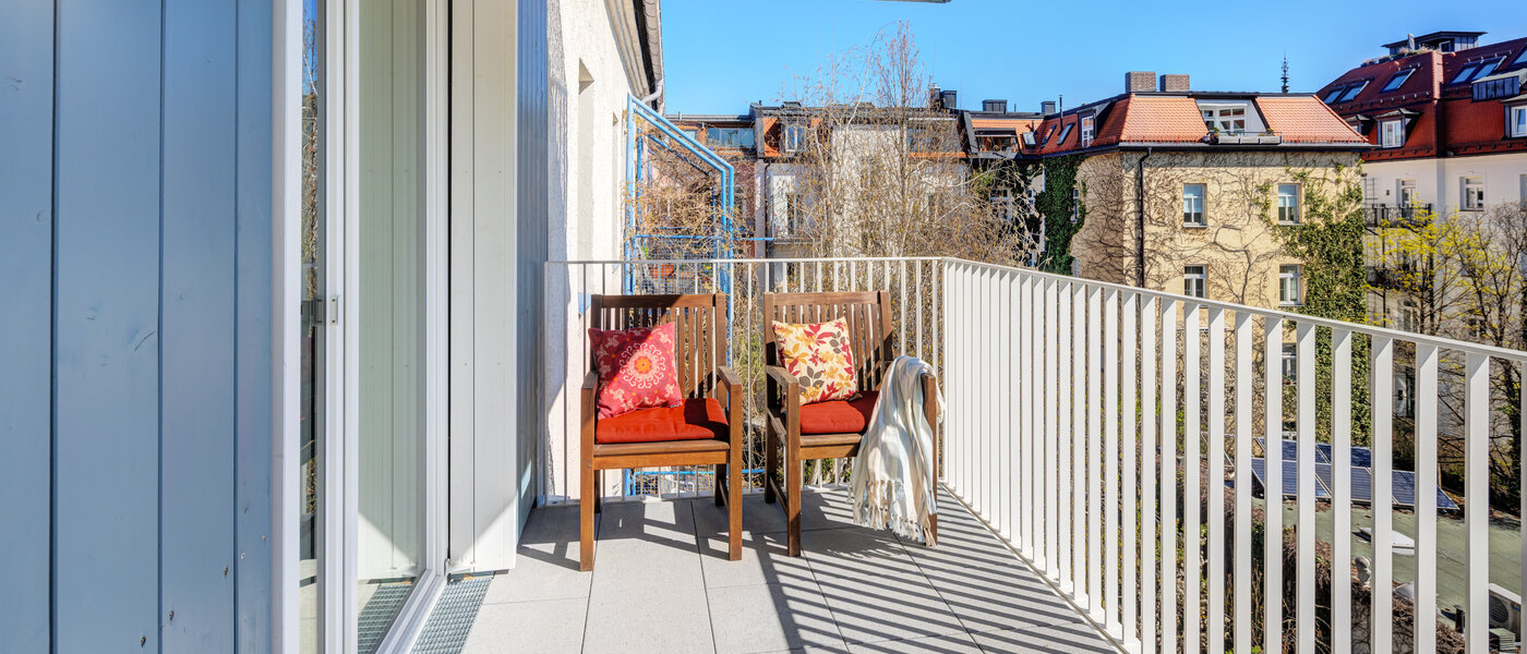 квартира München Neuhausen 06 терраса с крышей 14804