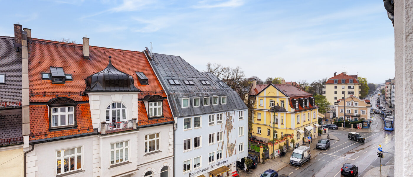 квартира München Altbogenhausen 01 вид из окна 14814