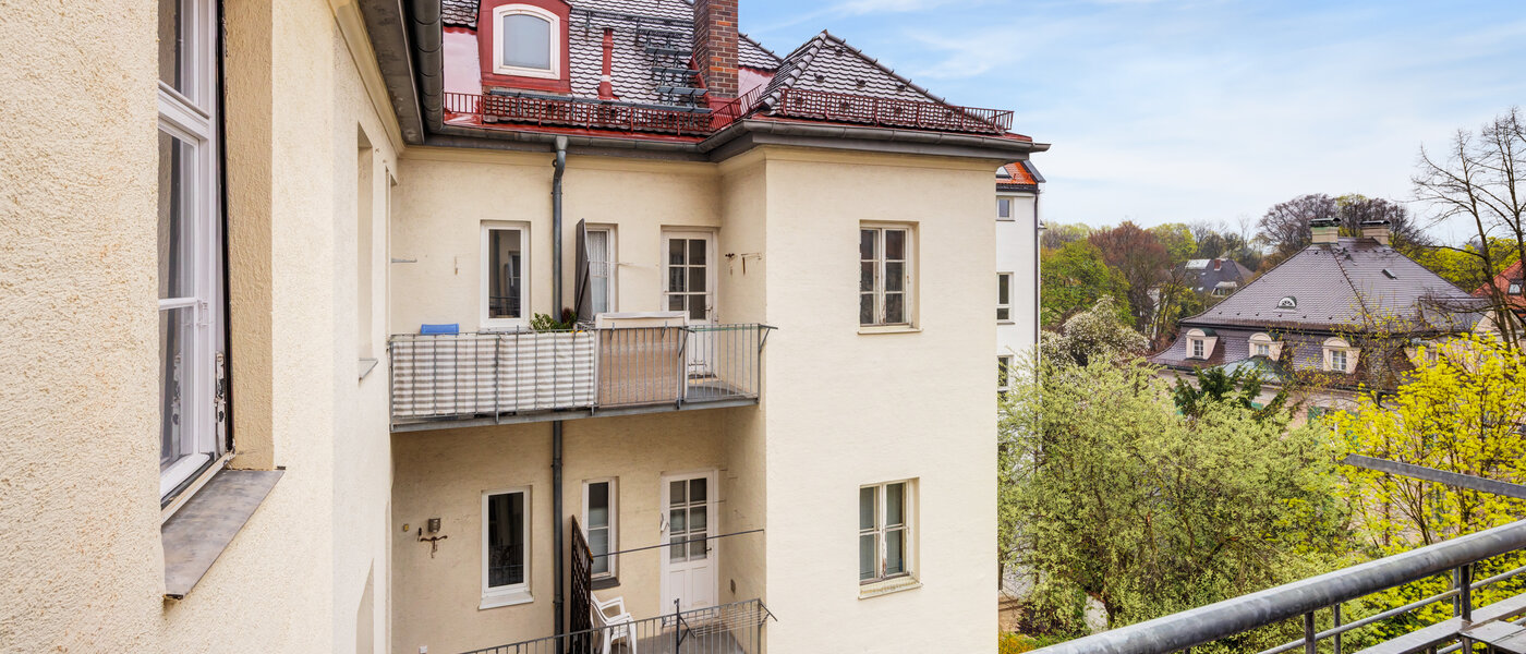 квартира München Altbogenhausen 04 вид из окна 14814