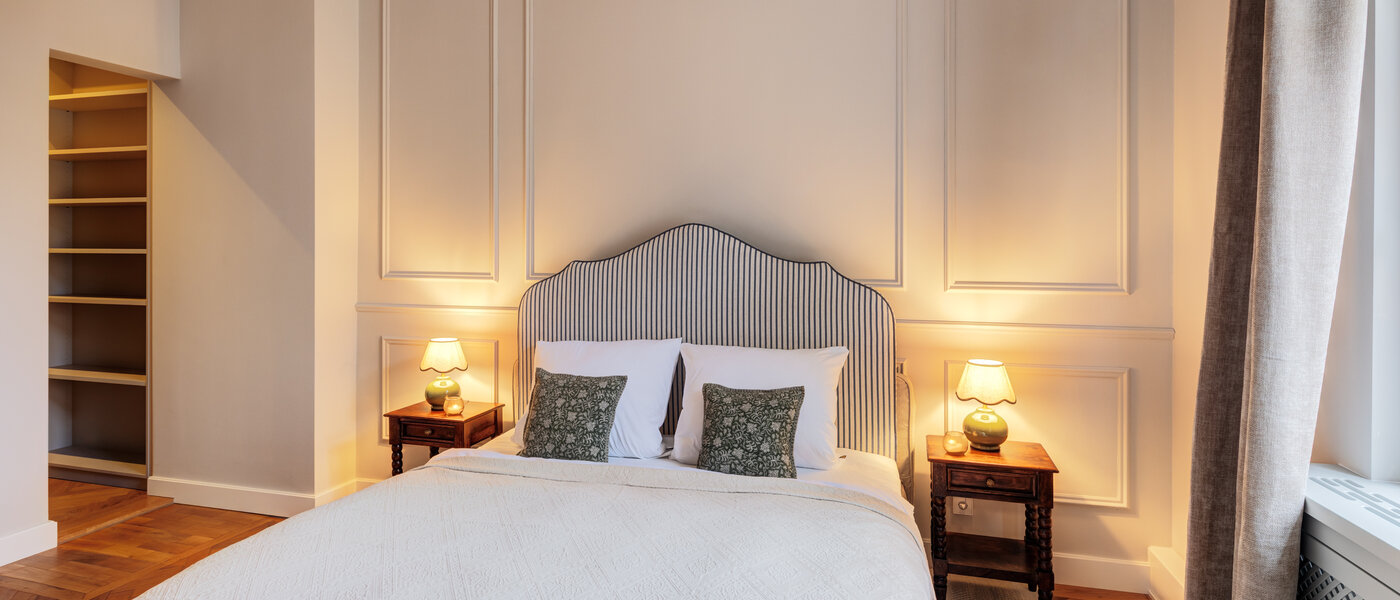 квартира München Altbogenhausen 04 спальная комната 14814