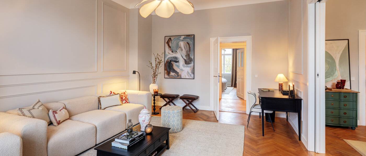 квартира München Altbogenhausen 03 жилое пространство 14814