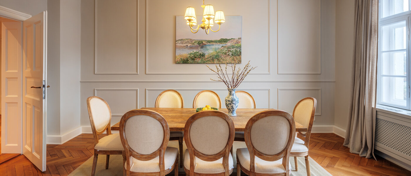 квартира München Altbogenhausen 02 обеденный зал 14814