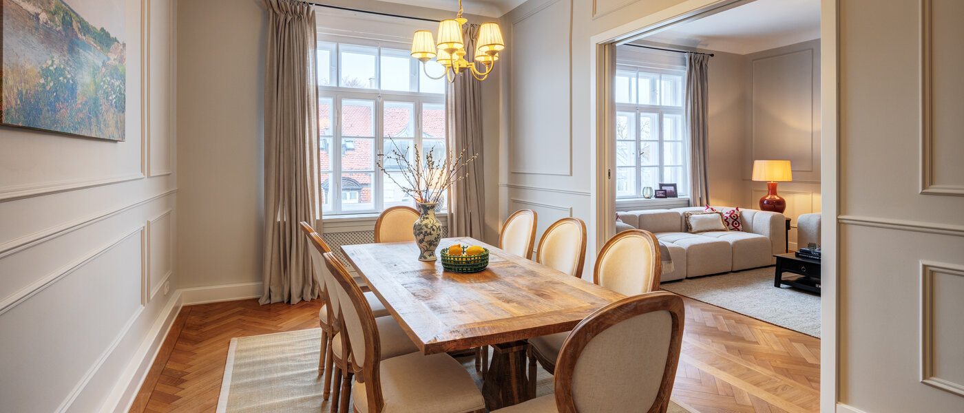 квартира München Altbogenhausen 03 обеденный зал 14814