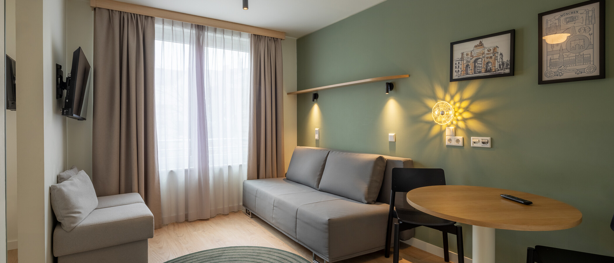 квартира München Schwanthalerhöhe 01 жилое пространство 14817