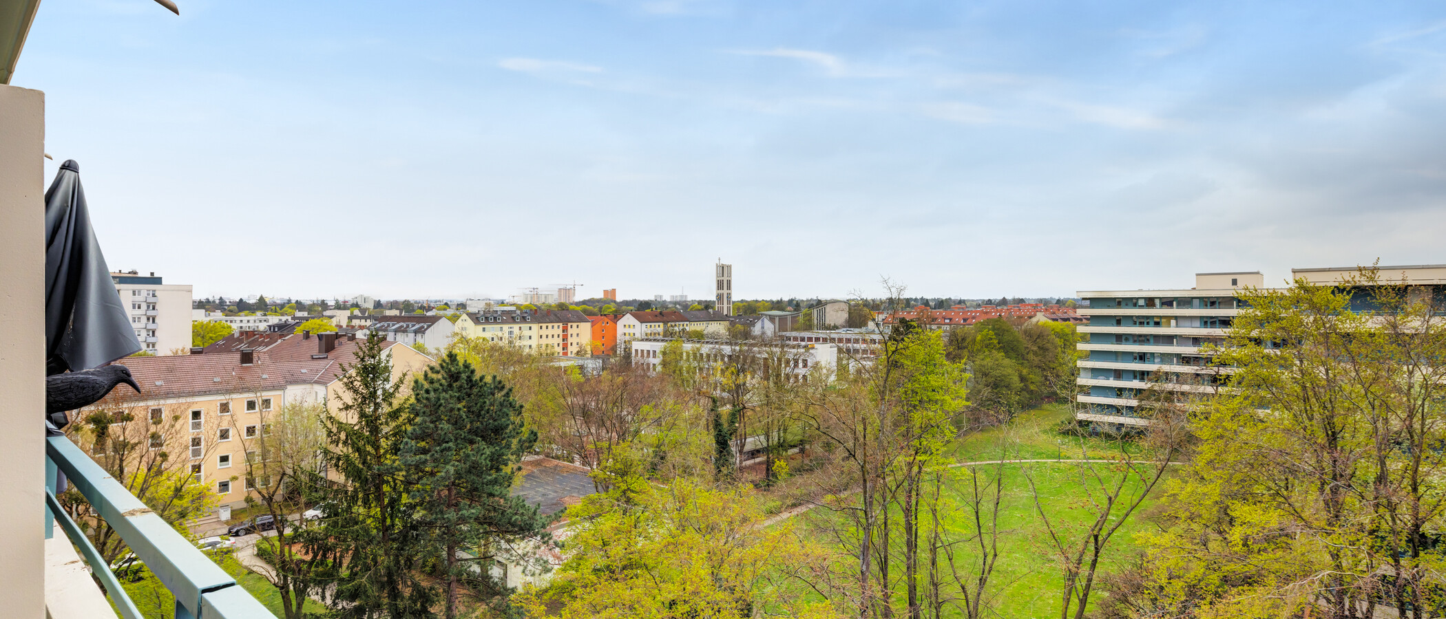 квартира München Sendling-Westpark 01 вид из окна 14819