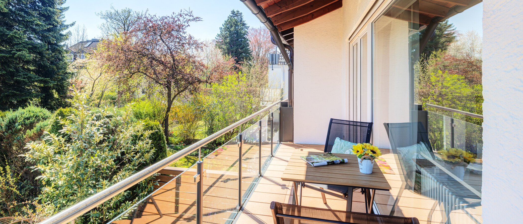 двухэтажная квартира München Waldtrudering 02 балкон 14825