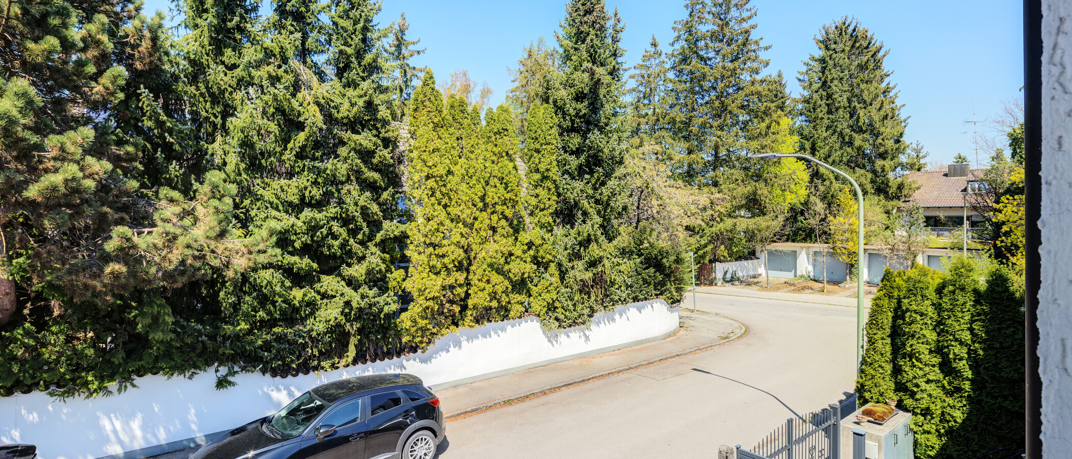 двухэтажная квартира München Waldtrudering 03 вид из окна 14825