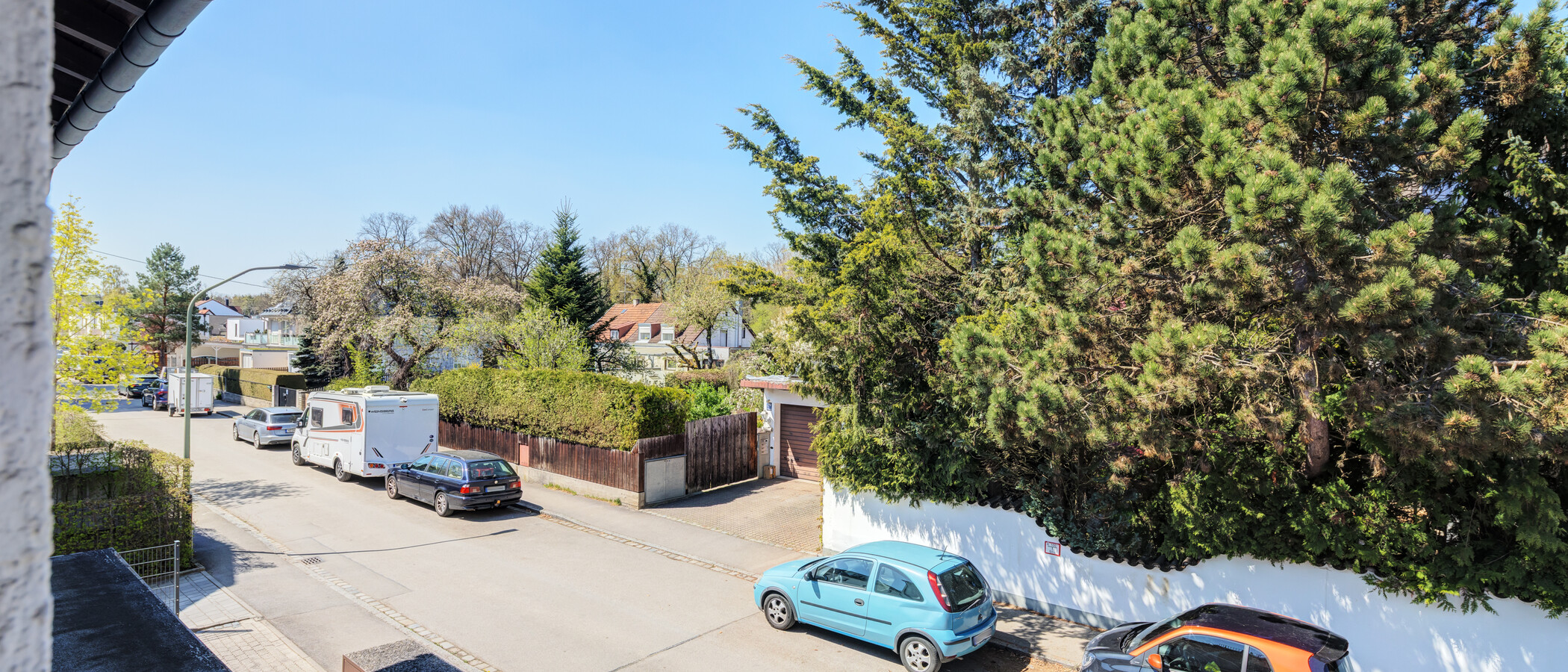 двухэтажная квартира München Waldtrudering 04 вид из окна 14825