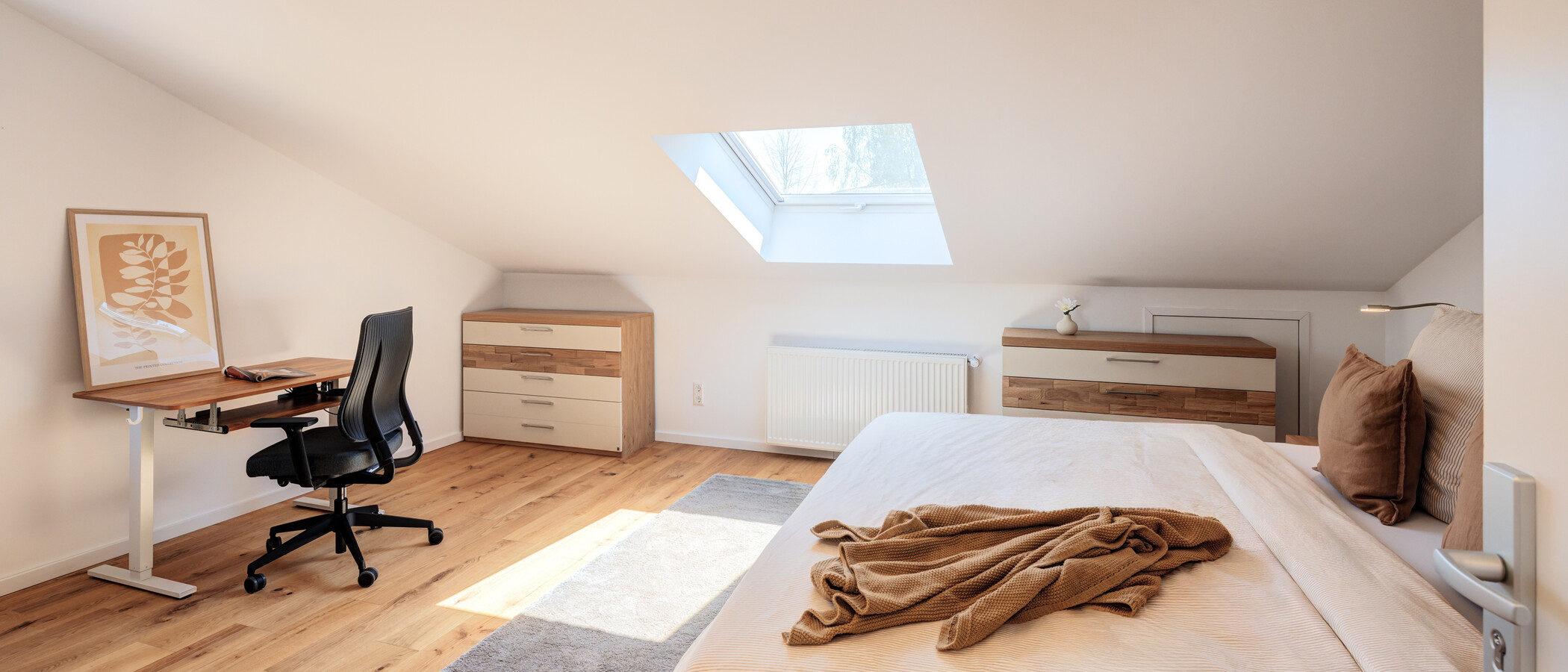 двухэтажная квартира München Waldtrudering 01 1-я спальная комната 14825