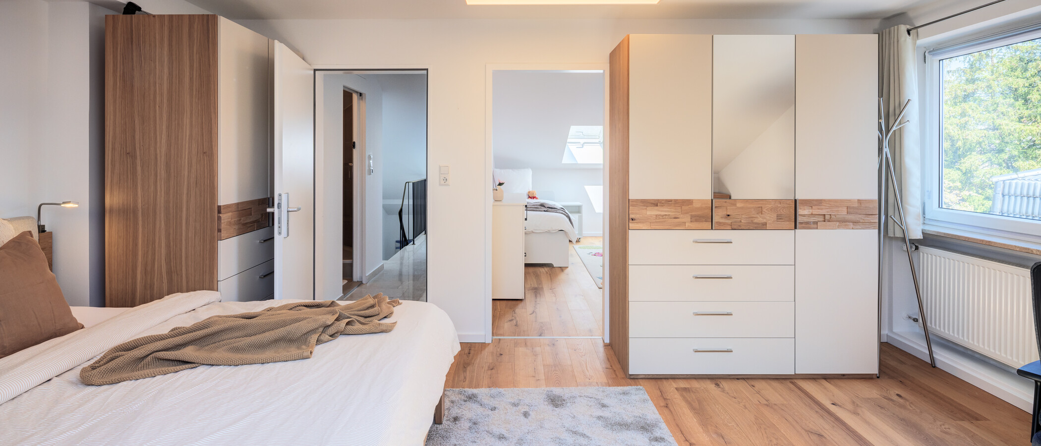 двухэтажная квартира München Waldtrudering 03 1-я спальная комната 14825