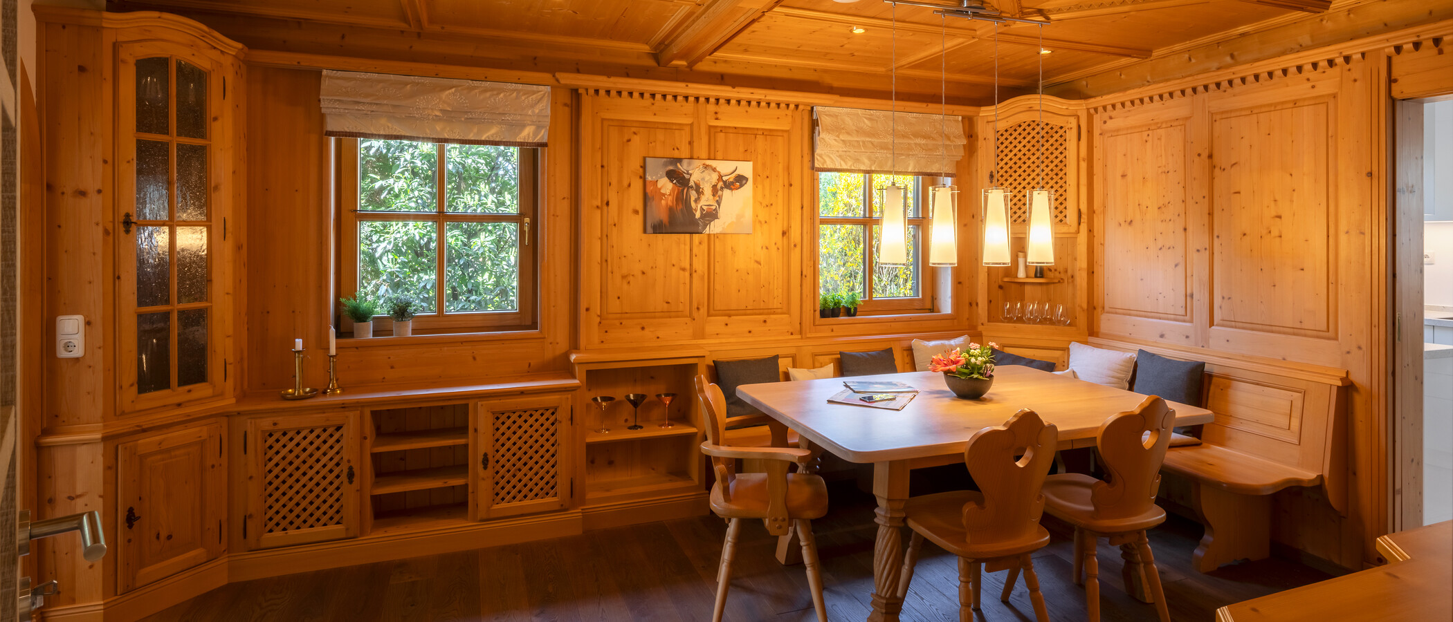 Особняк München Obersendling 02 обеденный зал 14826