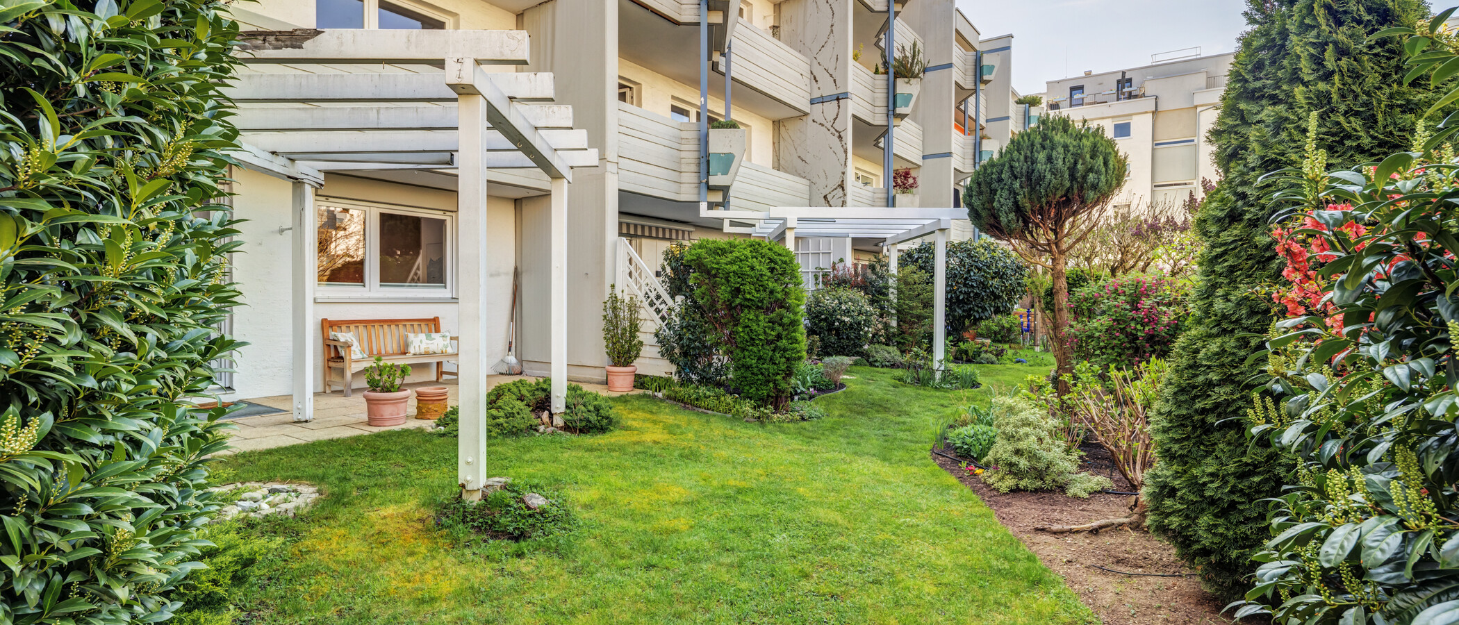 квартира München Mittersendling 01 сад 14827