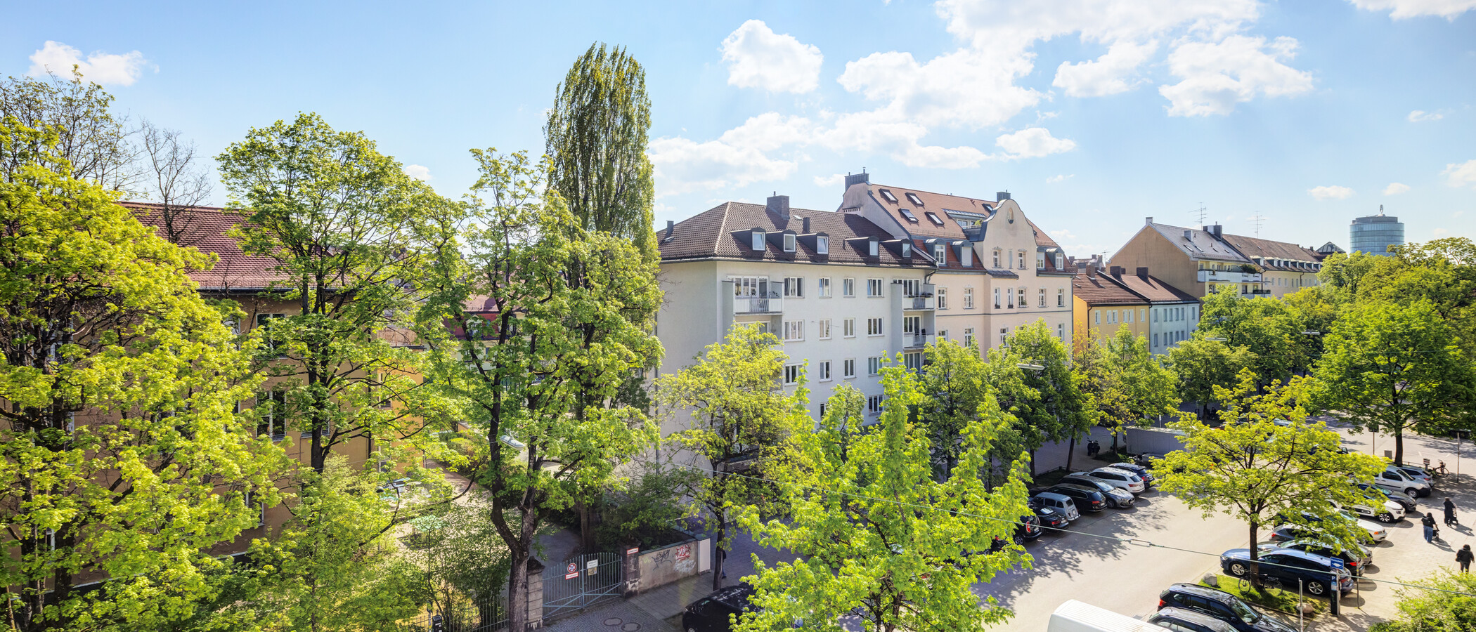 квартира München Neuhausen 01 вид из окна 14830