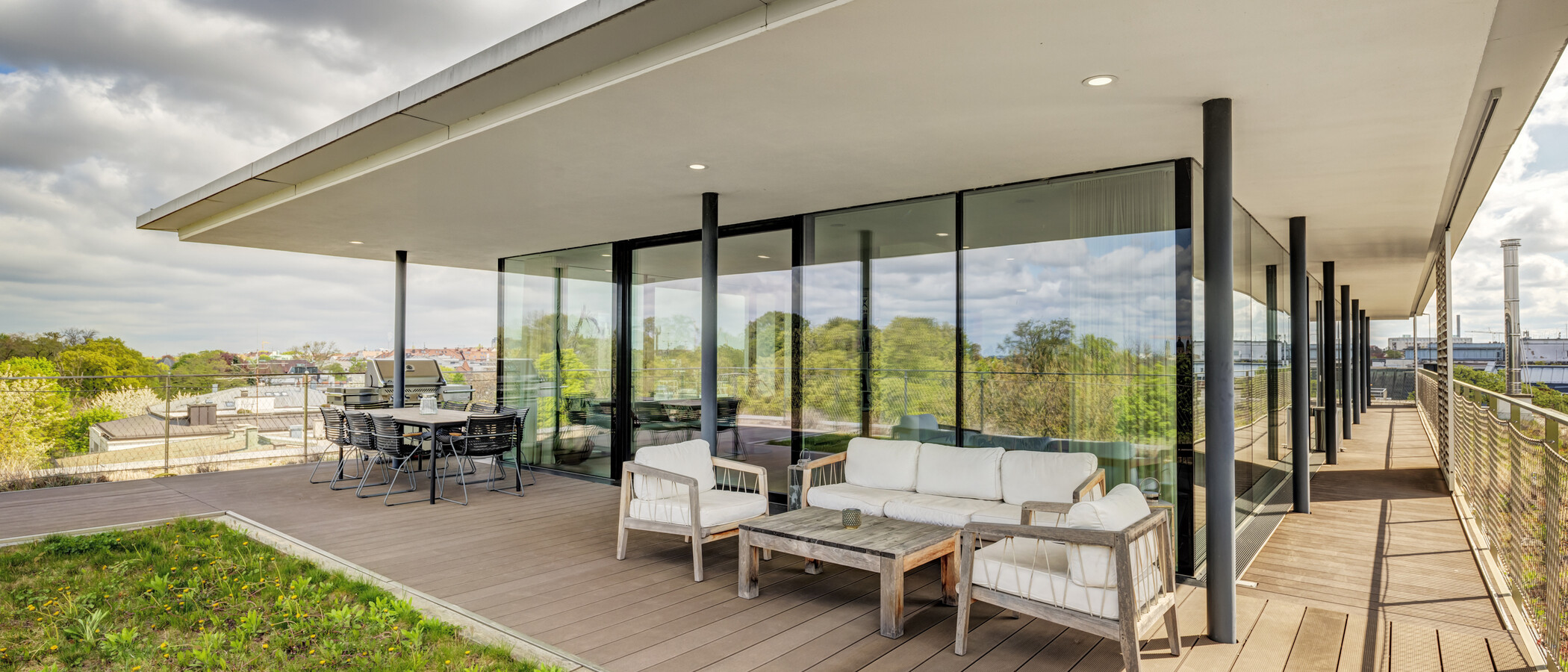 квартира-пентхаус München Haidhausen 02 терраса с крышей 14832